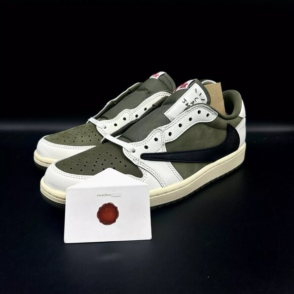 Air Jordan 1 Retro Low OG SP Travis Scott Medium Olive DM7866-200 Ship Now